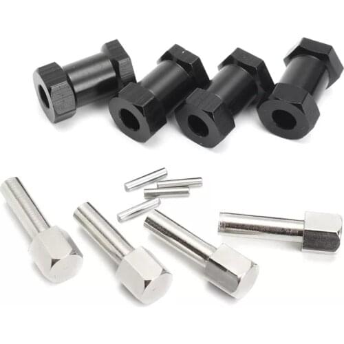 12mm Hub Hex Wheel Drive Adapter 15/20mm Extension For 1/10 RC Crawler Car Parts SCX10 Wraith