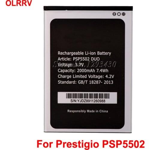 For Prestigio PSP5502 DUO Battery for Prestigio Muze A5 / Wize N3 PSP3507 DUO 2000mAh
