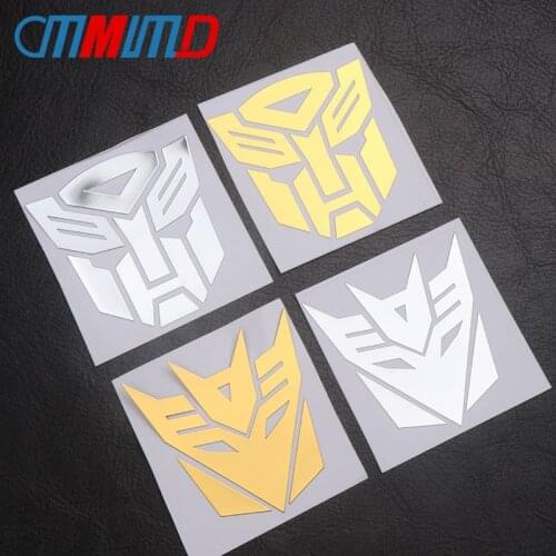 Auto Accessories 3D Transformers Emblem metal nickel Sticker For Auto logo Window Tail Car Body Decoration Car Styling
