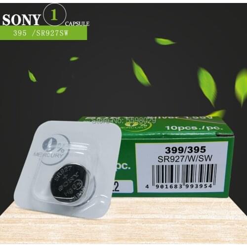 1pcs FOR Sony SR927 Button Batteries 395/399,SR57 1.55V Silver Oxide Batteries For Watch Single grain packing