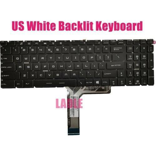 US White Backlit keyboard for MSI GP62M 7RD/GP62M 6RE/GP62 6RE/GP62 6RD/GP62 7RE/GP62 7RD(MS-16J9)
