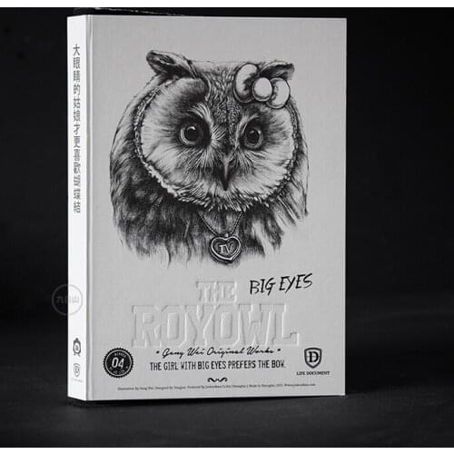 The Royal Owl Series White Ver.B5 Sketchbook Natural Cutting Sides Notebook 268P