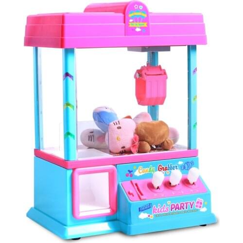 USB Children Catch Crane Machine Mini Catch Crane Machine Folder Doll Electric Slot Machine Toy