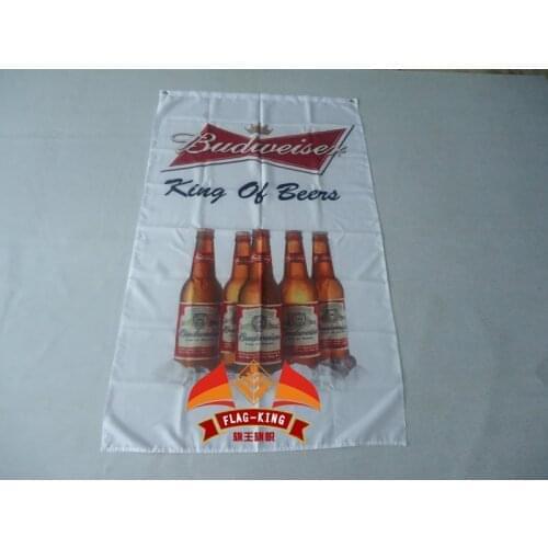 Kingway king of beers Flag 3x5 FT MLS 150X90CM banner 100D Polyester king of beers banner
