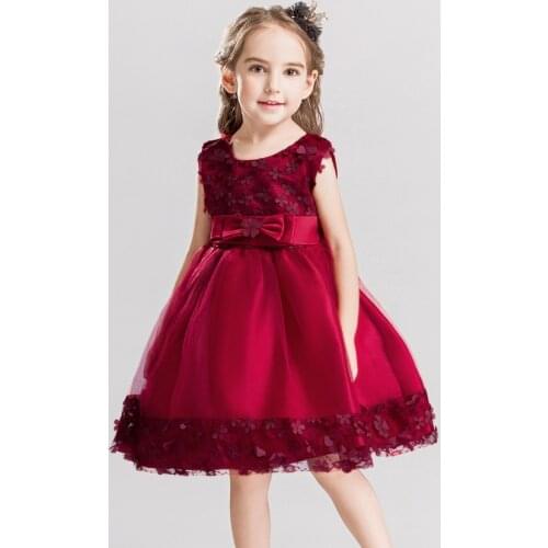 Summer Girls Dresses for Party and Wedding Bridesmaids Dress Kid Clothes Evening Flower Girl Dresses Prom Evening Princess Dress