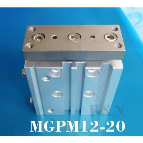 MGPM12-20 Bore 12mm, Stroke 20mm Compact Guide Cylinder Double acting MGP PNEUMATIC SLIDE TABLE CYLINDER ACTUATOR 1.0MPa