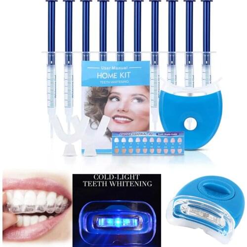 Teeth Whitening Kit Bleaching System Bright White Smile Teeth Whitening Gel Kit With LED Light Dental Equipment Bright Whitening