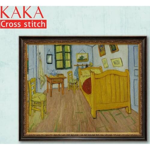 Cross stitch kits,Embroidery needlework sets with printed pattern,11CT-canvas for Home Decor Painting,Landscape Full NCKS071