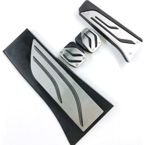 Non-Drilling Car Brake Accelerator Pedal Plate Pad Kit For BMW X5 X6 E70 E71 E72 F15 F16 2008-2018 AT MT Footrest Pedal Cover LH