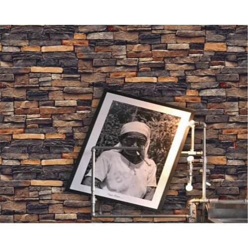 Beibehang Retro brick wallpaper 3d stereoscopic brick wall paper porch Restaurant Bar clothing store wallpaper papel de parede