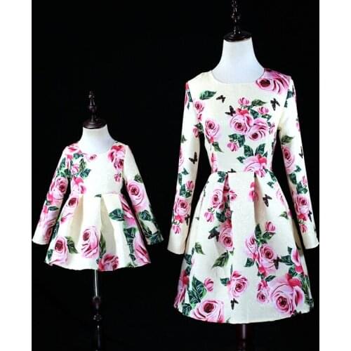 Mother Daughter Dresses Striped Fashion Mom and Daughter Dress Clothes for Baby Mum Set Family Matching Tshirt Tees Pajamas