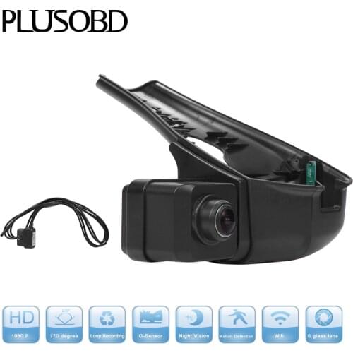 PLUSOBD Record Video For Maserati Quattroporte Ghibli Car Driving Video Recorder Dashcam Wifi DVR Car Camera Motion Detection