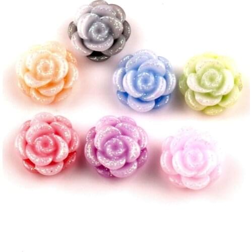 LF Mixed Resin Bling Flower Decoration Crafts Beads Flatback Cabochon Scrapbooking For Embellishments Kawaii Diy Accessories