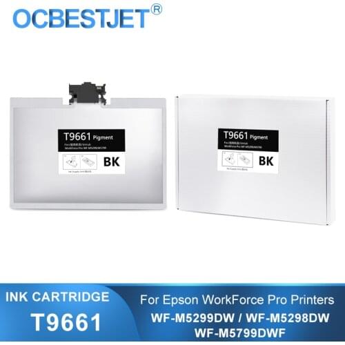 T9661 C13T966140 780ml Black Ink Cartridge With Pigment Ink For Epson WorkForce Pro WF-M5799DWF WF-M5299DW WF-M5298DW Printer