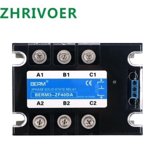 Three phase solid state relay SSR motor forward and reverse DC control AC behrm3-zf40da