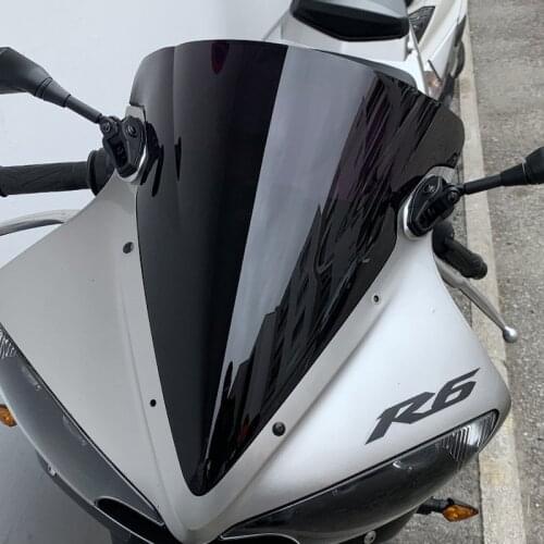 Windscreen For 2003 2004 2005 Yamaha YZF-R6 YZF R6 600 / 2006 2007 2008 2009 YZF-R6S YZF R6S Wind Screen Deflectors Windshield