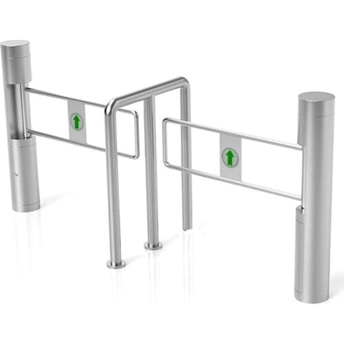 High quality baffle double door opener vertical automatic casement supermarket store gym can Install fingerprint, password input