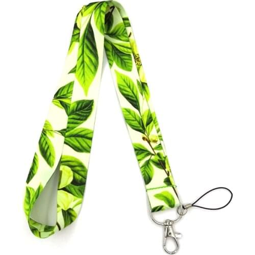 Jasmine Flower vintage funny gifts 90s women Neck Lanyard keychain Mobile Phone Strap ID Badge Holder KeyChain Keyring cosplay