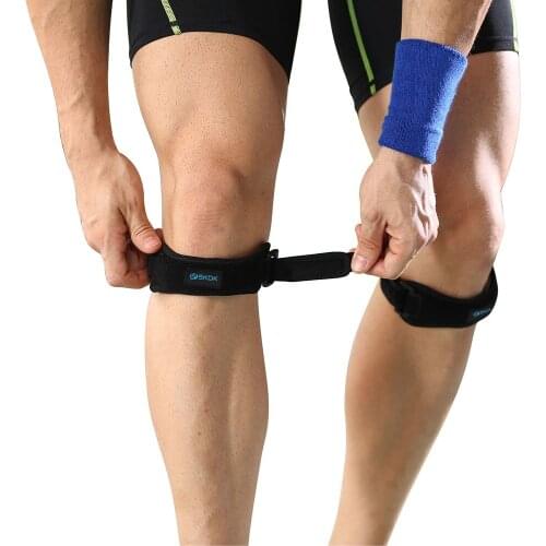 1 Pair Adjustable Patella Knee Support Band Strap Outdoor Gym Fitness Sports Protector Running Football Cycling Kneepads