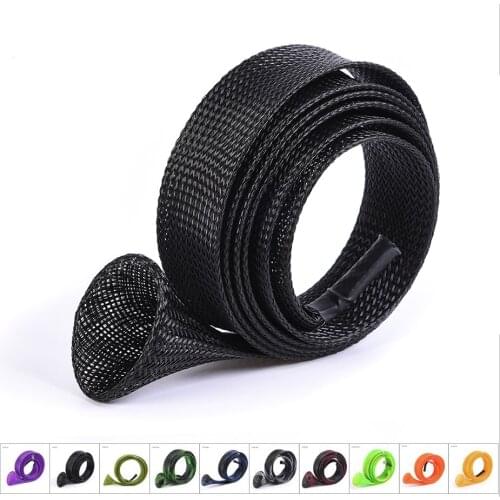 1Pcs Elastic Tangle Fishing Rod Protective Sheath Jacket Net Tube Cover Sleeve 170CM Fishing Pole Protector Sleeve Tube A38