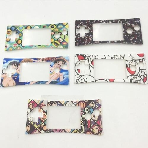 12PCS For Halloween Front Shell Faceplate Case Lens Cover for Nintendo Gameboy Micro GBM Front Panel