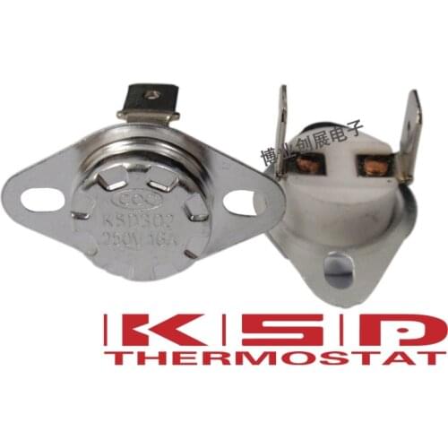 5pcs KSD301/KSD302 135-250 Celsius degree 16A 250V N.C. Normally Closed Ceramics Temperature Switch Thermostat control switch
