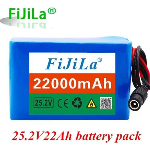 6s4p 24V 22Ah 18650 Battery Lithium Battery 25.2v 22000mAh Electric Bicycle Moped /Electric/Li ion Battery Pack with pack BMS