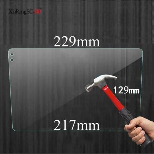 229*129*217mm 9inch Tempered Glass for TEYES CC2 CC2L Seicane Car GPS Navigation Tempered Glass Protective Film