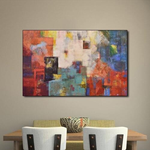 Abstract Posters and oil Paintings Wall Art Blood Sweat Canvas Painting Wall Pictures For Living Room Color Decoration No Frame