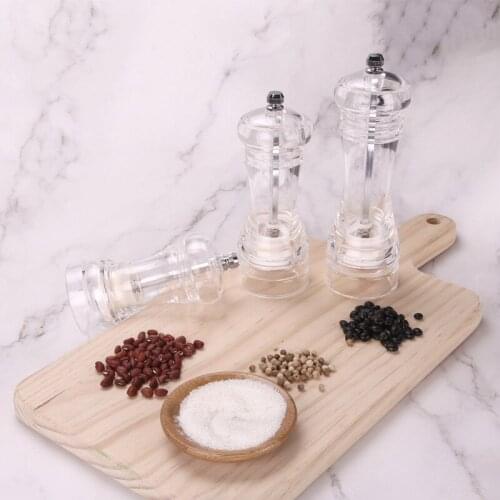 Acrylic Grinder Transparent Pepper Mill Manual Pepper Cumin Pepper Spice Grinder