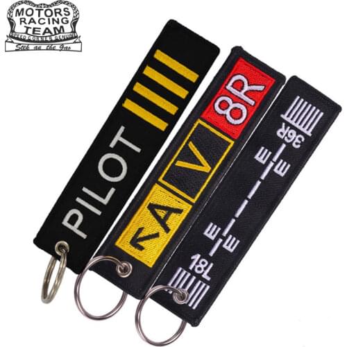 Embroidery Luggage Tag label Fashion Travel bag tag With Key Ring Special Gift for Flight Crew Aviation Lover 3pcs/lot