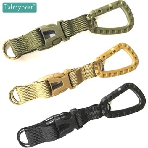 Quick Release Ring Holder Gear Keychain with Nylon Webbing Belt Hook Key Ring Hanging Buckle Key Ring Heavy Duty Keychain Clip
