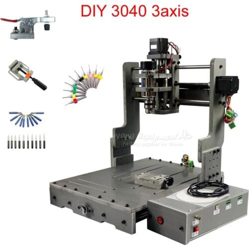 DIY CNC mini cnc engraving machine 3040 3axis cnc milling machine 300W spindle
