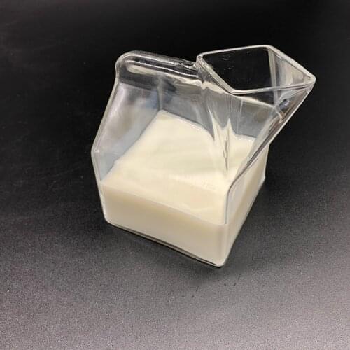 Crystal Milk Cup Drinkware Tableware Milk Box Microwave Oven Heating Breakfast Cup Tea Coffee Box Big Sprout