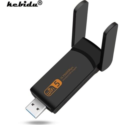 Kebidu 1900Mbps USB Wifi Adapter 2.4Ghz + 5.8Ghz Dual Band Wi-fi USB Dongle AC Network Card USB 3.0 Wifi Antenna 802.11ac/b/g/n