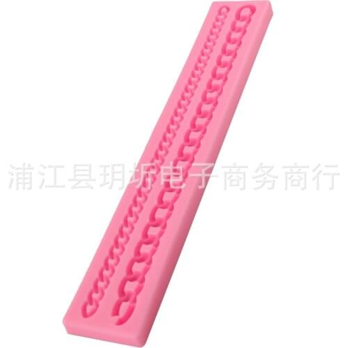 Chain lace molding silicone mold cake edge chocolate sugar baking mold drop plaster DIY handwork