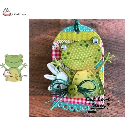 Lovely Frog Animal Metal Cutting Dies Stencils For DIY Scrapbooking Paper Card Decorative Craft Dies Embossing Die Cuts New 2019