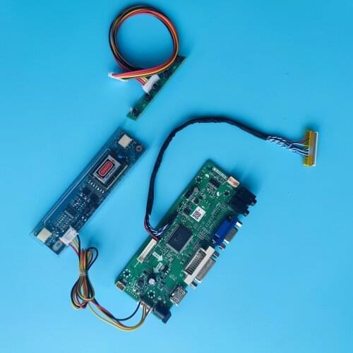 Monitor Audio LVDS M.NT68676 screen Controller board kit 2 CCFL For LQ170M1LA04 1920X1200 DIY VGA DVI 17.0 inch panel LCD