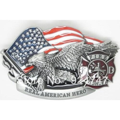 Real American Hero FireFighter Belt Buckle