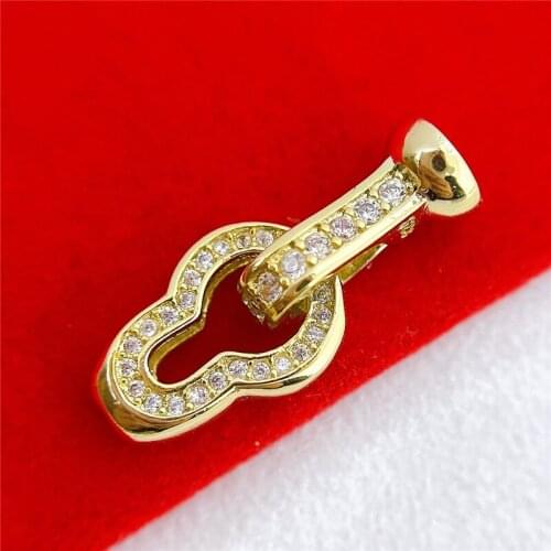 Wholesale DIY Natural Stones Beads Jewelry Making Accessories Silver/Gold/Rose Gold Metal Connector Clasps Findings
