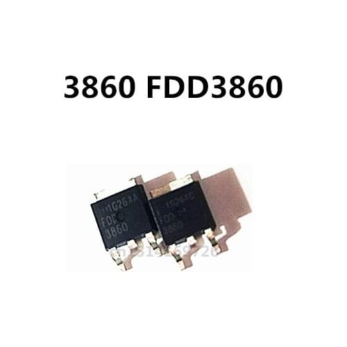 Original new 5pcs/ 3860 FDD3860 100V TO-252