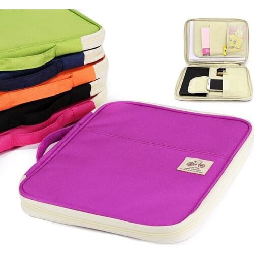A4 Folders Document Bags Multi-functional Filing Product Portable oxford Waterproof Storage Bag for Notebooks Pens Computer Ipad