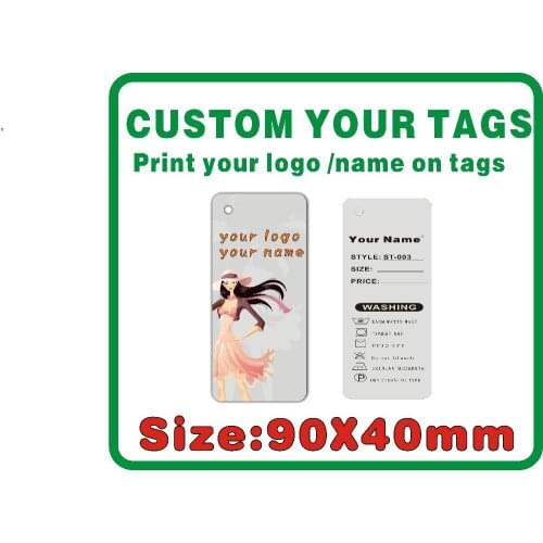 Custom cloth tags ,print your logo on tags 300gsm Paper Wholesale 500PCS DIY tags for your shop