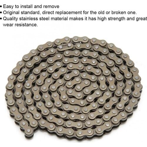 Transmission Belt Wheel 25H 158Links Stainless Steel Chain Fits for 47cc 49cc Pocket Bike Mini Quad ATV Scooter Motorcycle