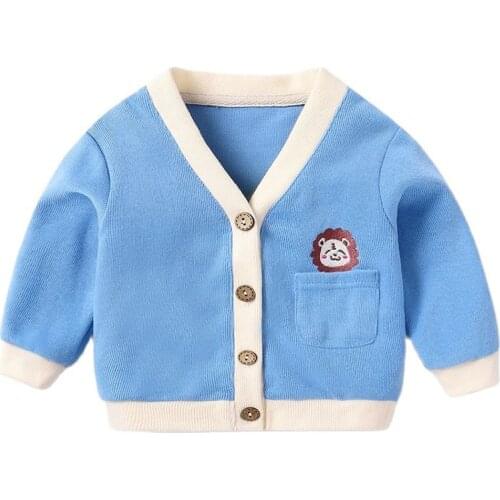 Spring Autumn Baby Knitted Cardigan Sweater 2021 New Cartoon Jacket Coat Clothing for Girls Boys Cardigan Sweaters Winter 0-4Y