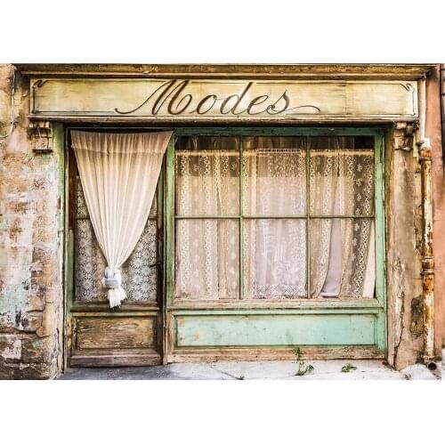 Old Broken Wall Wooden Door Curtain Photography Backgrounds Vinyl Backdrops for Children Lovers Portrait Photoshooting Props