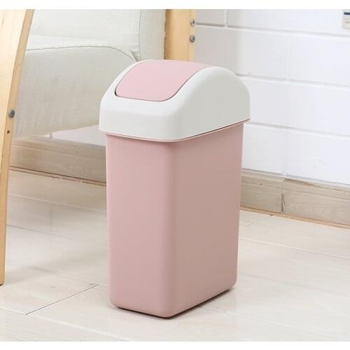 High Quality Kitchen Garbage Bin Trash Cans Plastic Toilet Trash Can Large Capacity Cubo Basura Household Products EJ50TB