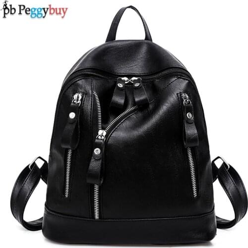 Women Backpacks Hot Sale Fashion Causal Bags High Quality Bead Female Shoulder Bag PU Leather Backpacks For Girls