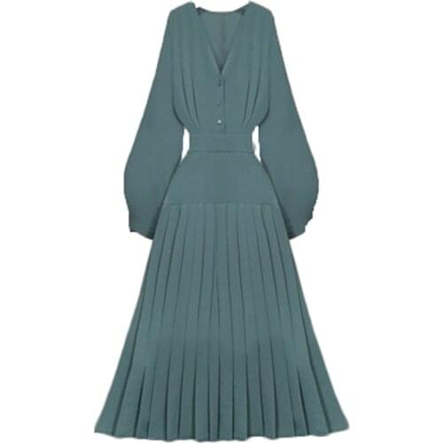 New Spring Autumn Womens 2 Piece Sets OL Trendy Plus Size Lady Two Sets Slim Windbreaker Long Dress Suits V-Neck Long Sleeve