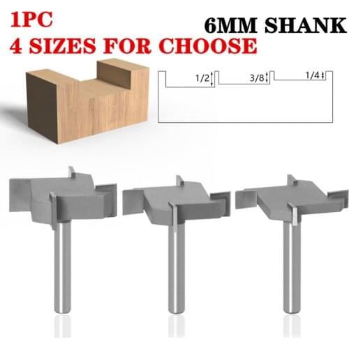 1pc 6mm Shank Z4 T Type Slotting Cutter Woodworking Tool Router Bits For Wood Woodworking Milling Cutter
